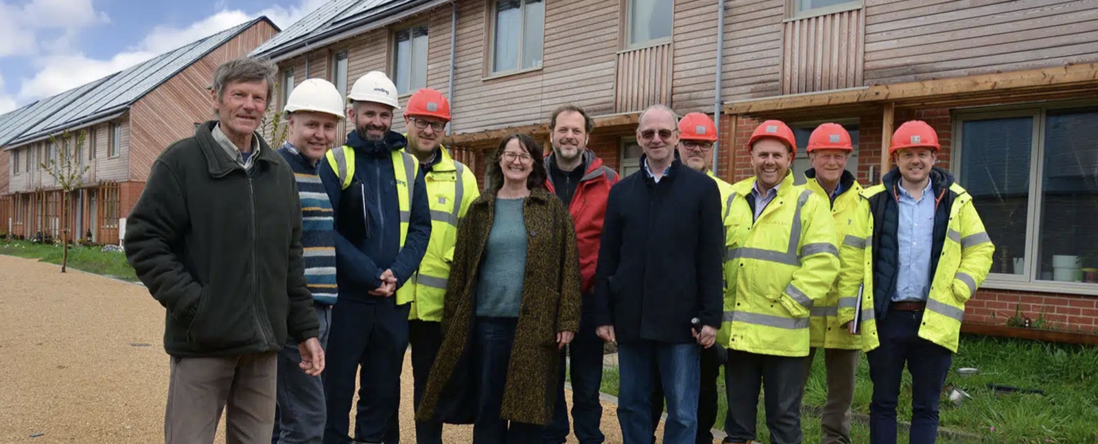 Hazelmead Development - Community housing with solar panels